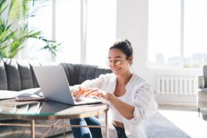 A woman learning about the importance of addiction aftercare