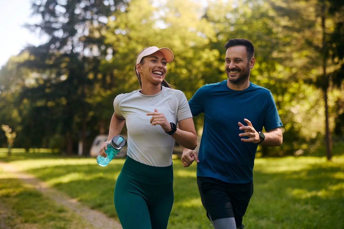 People practice exercise in addiction recovery.